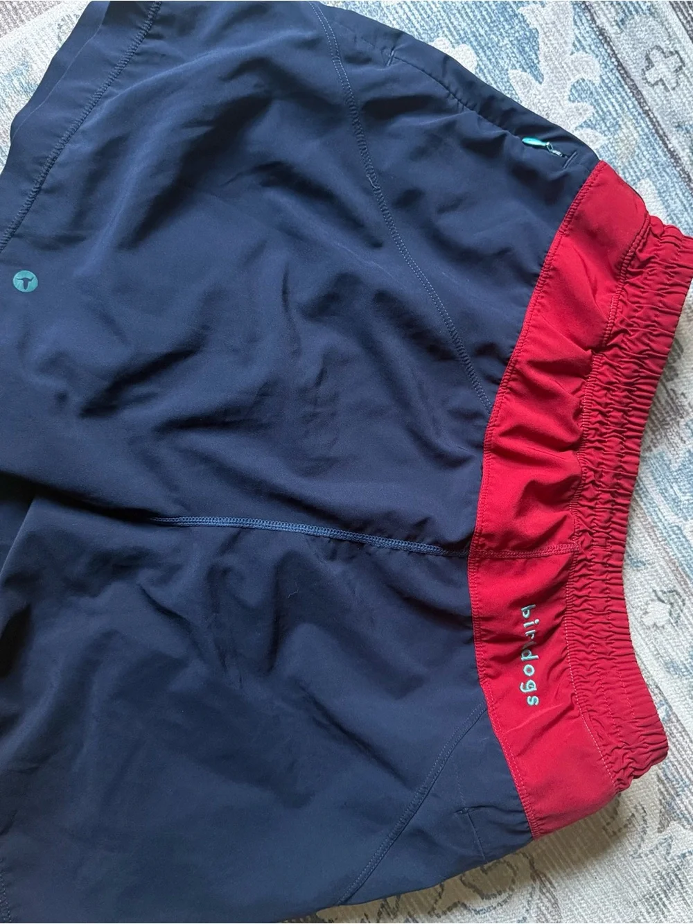 Birddogs Navy and Teal Athletic Shorts